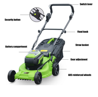 Electric Reeds Push Lawn Mower With Roller