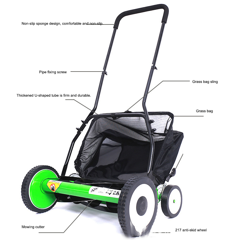 Small Manual Commercial Push Lawn Mower from China manufacturer